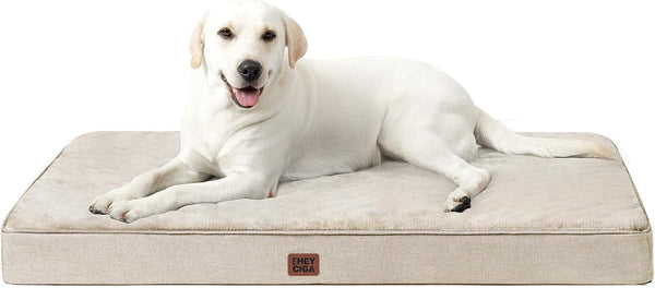 EHEYCIGA Medium Memory Foam Dog Crate Bed Washable, 30X20Inch, Grey | High Density Egg Crate Foam, Waterproof Liner, Removable Easy Clean Cover, Non-Slip Bottom, Fits Crate, Floor and Sofa19