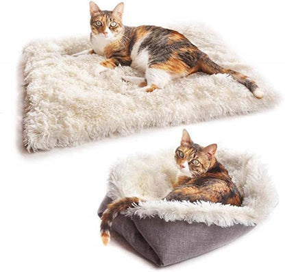 Gray Cat Litter Pet Mat Kennel Cat Pad Dual South Korea Velvet Long-Haired Cat Litter Mattress Pet Pad Nest Fall and Winter 61Cm X 51 Cm4