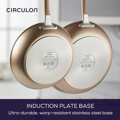 Premier Professional Hard Anodized Nonstick Cookware Induction Pots and Pans Set Nonstick, Home Essentials, 12-Piece, Bronze5