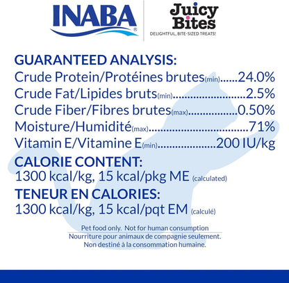 INABA Juicy Bites Chewy Cat Treats, Scallop Crab Flavor, 18Ct | Immune Support, Antioxidant Support, 71% Moisture, 15 Calories, Training Treat, 18 X 0.4 Oz Pouches5