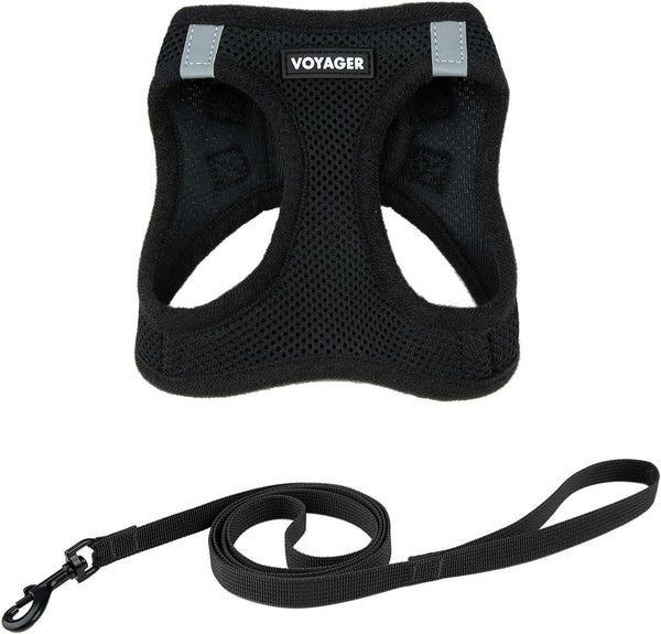 Voyager Step-In Pet Harness - All Weather Mesh, Adjustable Step in Harness for Cats and Dogs by Best Pet Supplies - 307 Set Moss Green, M8
