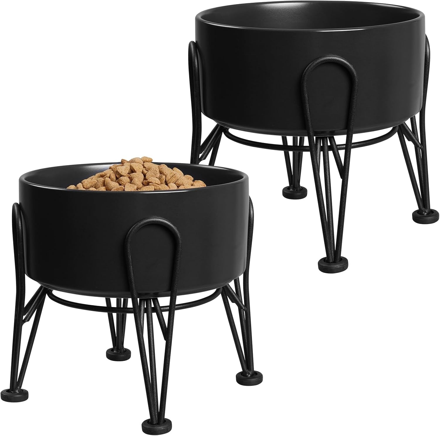 elevated-dog-bowls-ceramic-raised-dog-bowl-set-with-anti-slip-and-non-tip-metal-stand-2-pack-pet-food-and-water-feeding-bowls-for-small-and-medium-dogs-black-3-6-cups