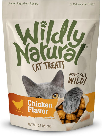 Wildly Natural Cat Treats, Low Calorie Cat Treats, No Grains, Healthy Snacks Made with Natural Ingredients, Kitten Essentials, High Protein Snack, Tuna Flavor, 2.5 Oz11