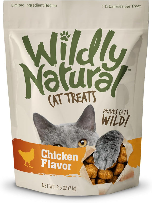 Wildly Natural Cat Treats, Low Calorie Cat Treats, No Grains, Healthy Snacks Made with Natural Ingredients, Kitten Essentials, High Protein Snack, Tuna Flavor, 2.5 Oz11