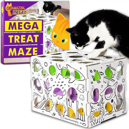 Cat Amazing MEGA – Cat Treat Puzzle Box – Interactive Food Maze – Cat Puzzle Feeder – Treat Box for Indoor Cats – Enrichment Food Toy – Best Cat Toy for Cats!1