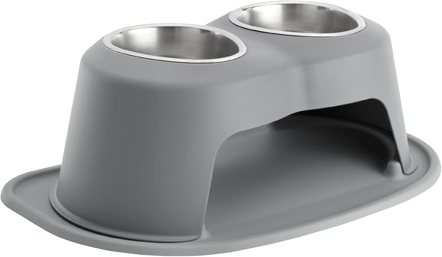 weathertech-double-high-pet-feeding-system-elevated-dog-cat-bowls-8-inch-high-dark-grey-dhc3208dgdg