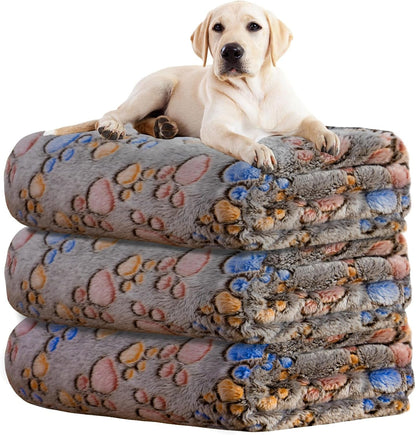 Rezutan Dog Blankets for 3 Pack Large Medium Pet Cat, Soft Fuzzy Washable Blanket, Comfort Flannel Suitable for Dogs Kennels & Beds, Sofas, Furniture, Gifts Puppy Essentials, 41 X 31 Inch, Black39