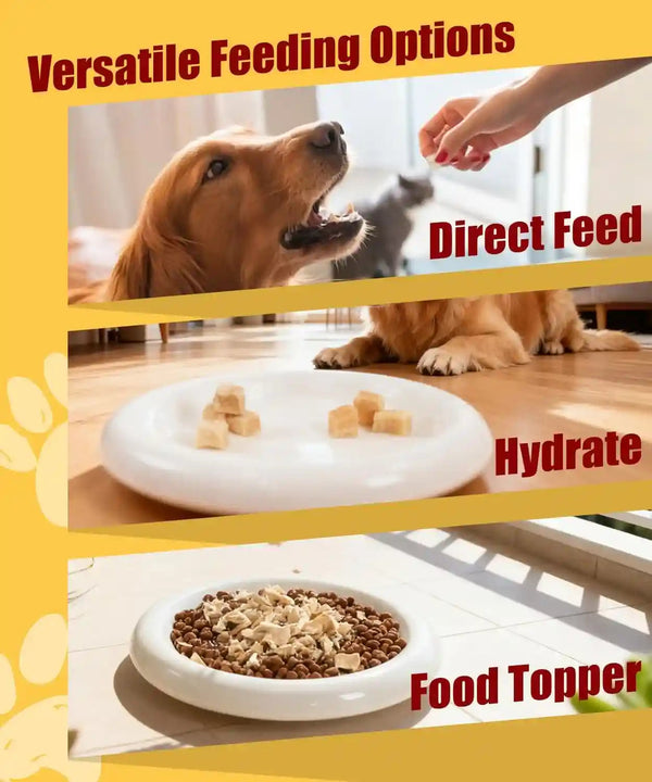 Freeze Dried Chicken Dog Treats Cat Treats, Single Ingredient Raw Chicken Pettreats, Training Treats, Food Meal Topper, Rawhide Free Freeze Dried Chicken High Protein, 5.6Oz8