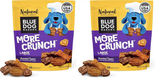 Blue Dog Bakery Natural Dog Treats, More Crunch Large, Assorted Flavors, 18Oz Box, 1 Box22