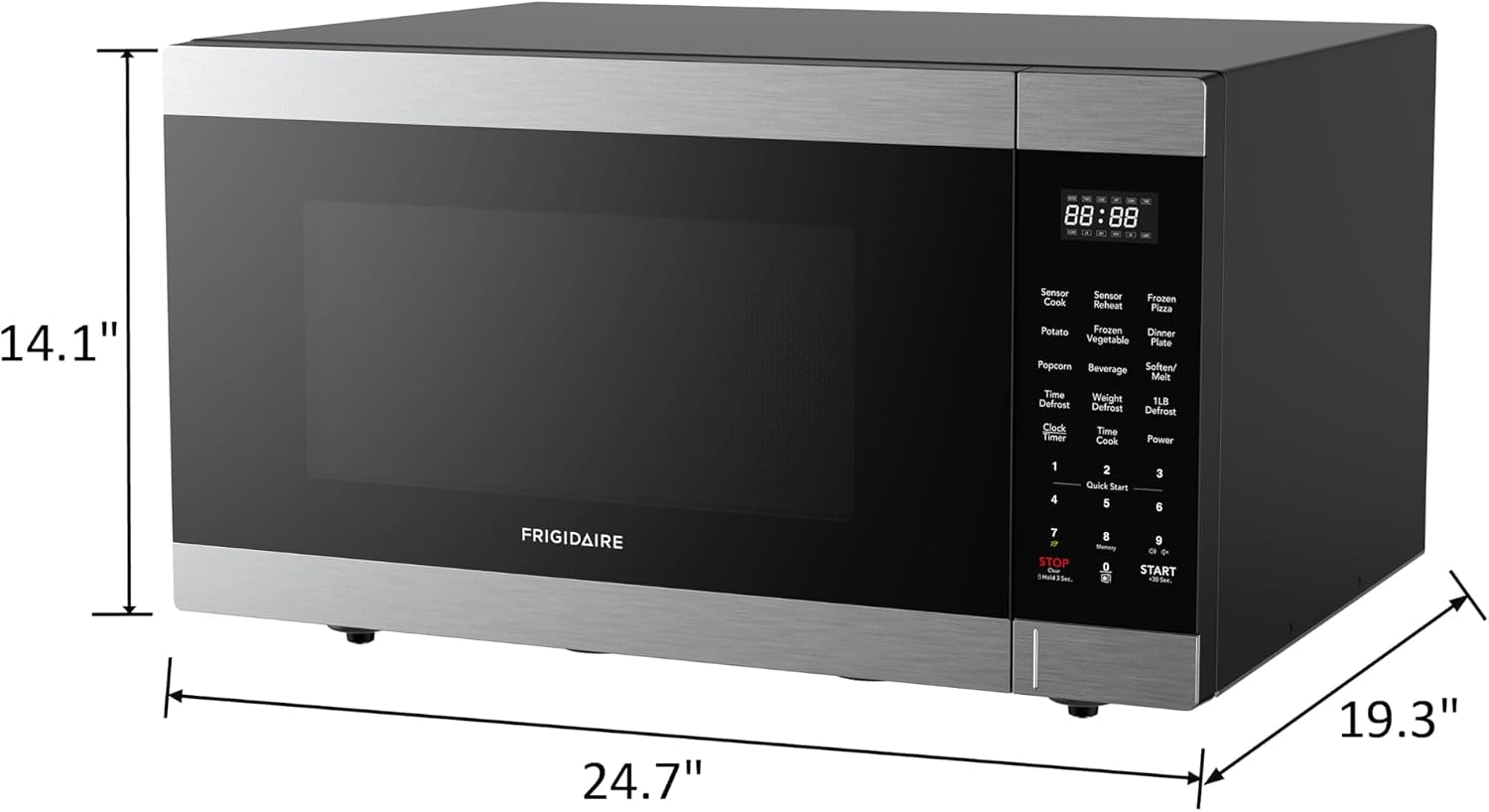 frigidaire-2-2-cu-ft-stainless-steel-microwave-oven-multi-function-programmable-1-200-watts