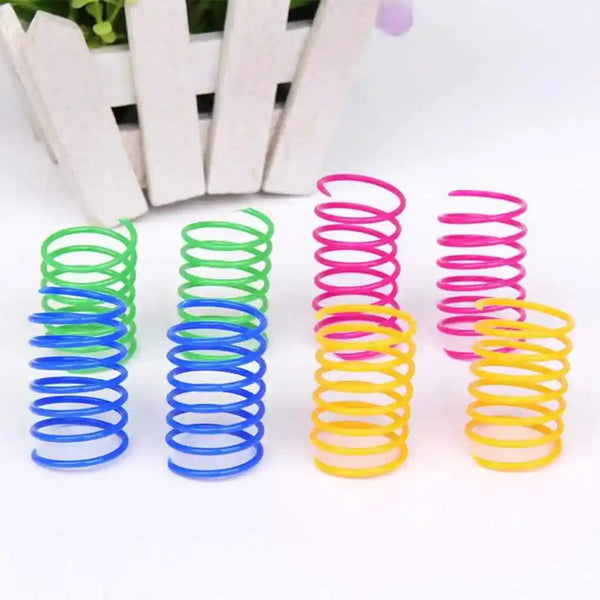 Andiker Cat Spring Toy, 12 Pc Colorful Cat Kicker Toys Interactive Cat Toys for Indoor Cats Swatting, Biting, Hunting to Kill Time and Keep Fit6