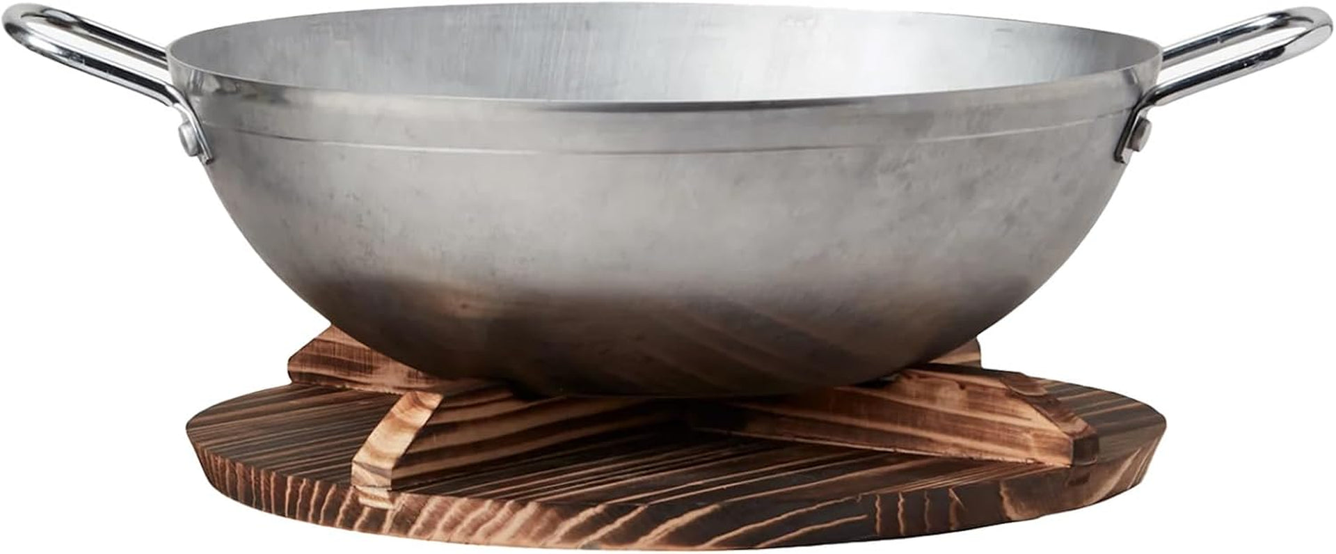 13-carbon-steel-wok-flat-bottom-stir-fry-pan-with-dual-steel-handles-includes-convertible-wood-trivet-lid-pre-seasoned-induction-gas-compatible-professional-grade-cookware