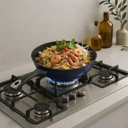 9'' (22Cm) 3D Diamond Coating Nonstick Wok Cookware | Made in Korea, Cool Touch Handle, Textured Nonstick, Easy Food Release, Stir Fry, Everyday Cooking2