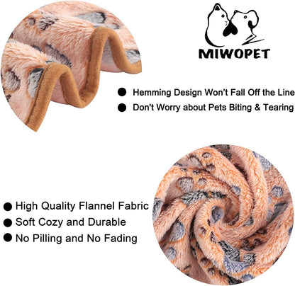 MIWOPET 3 Pack Cat and Dog Blanket Soft & Warm Fleece Flannel Sleep Mat, Great Pet Throw for Puppy, Kitten,Cats,Small Dogs (Small 23" X 15")2