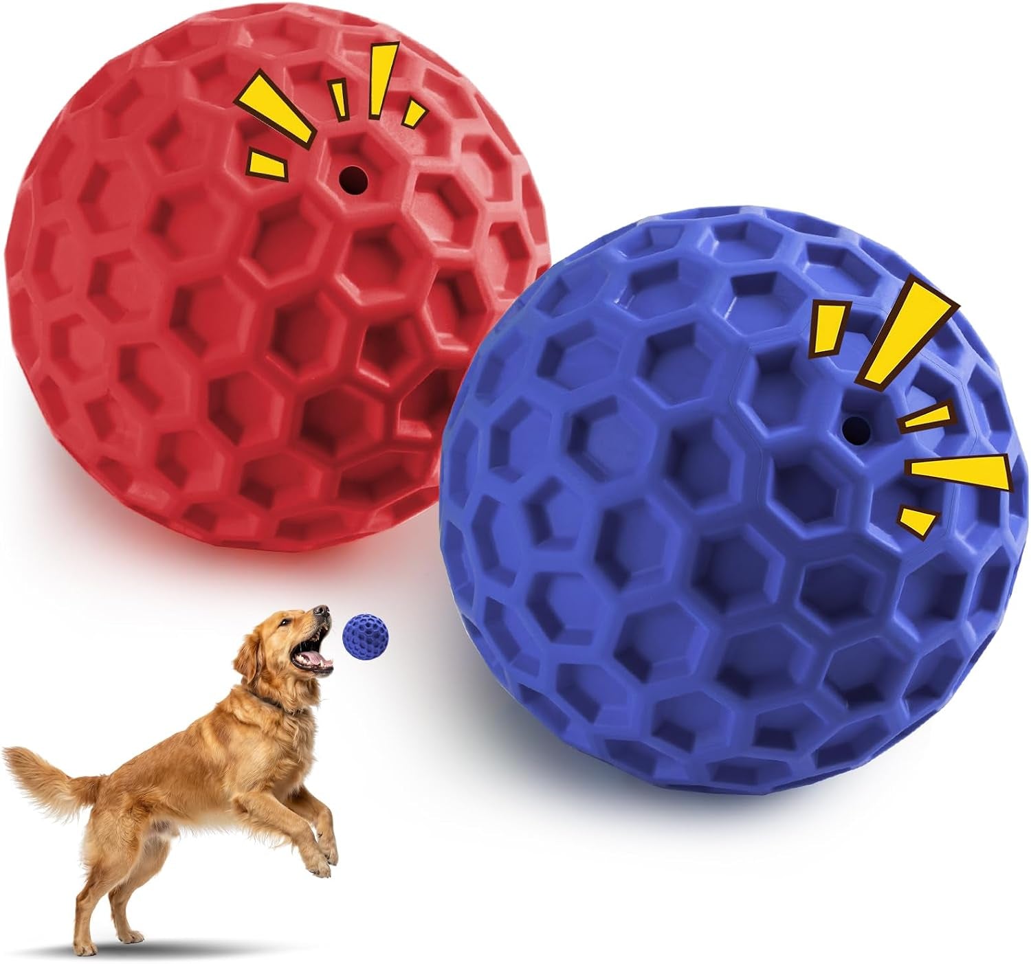 hippih-indestructible-squeaky-dog-toys-interactive-dog-balls-2-pack-chew-toys-for-aggressive-chewers-natural-rubber-puppy-toy-for-large-medium-dogs-tough-puppy-teething-toy-relieve-anxiety