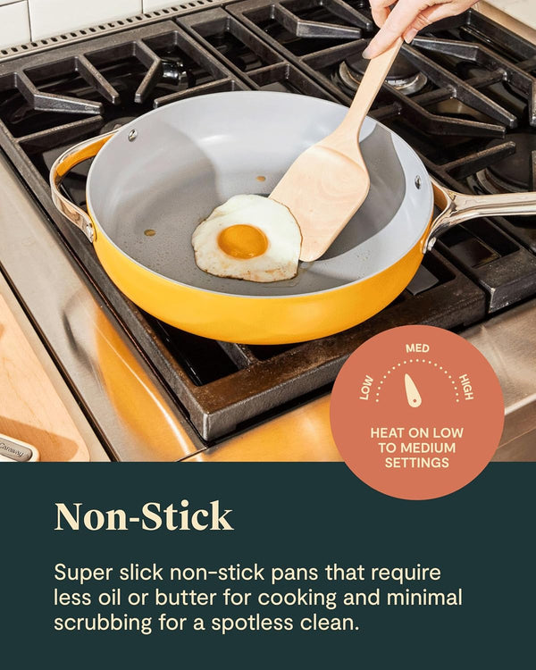 Caraway 12-Piece Non-Stick Ceramic Cookware Set | Pots, Pans, Lids and Kitchen Storage, PFAS and PFOA Free, Oven Safe Pan Set and Compatible with All Stovetops, Black5