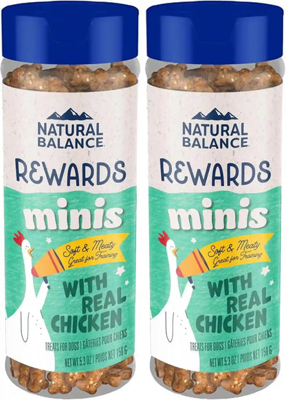 Natural Balance Limited Ingredient Mini-Rewards Salmon Grain-Free Dog Training Treats for Dogs | 5.3 Ounce Canister11