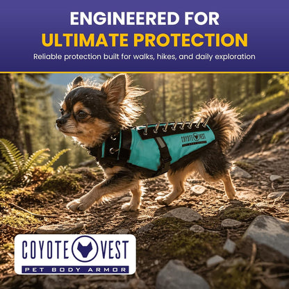 Coyotevest Dog Harness, Stab-Resistant Coyote Vest, Small, Neon Pink | Reflective Stab-Resistant Vest Helps Protect Small Dogs from Coyotes, Aggressive Dogs and Birds of Prey, Made in the USA2