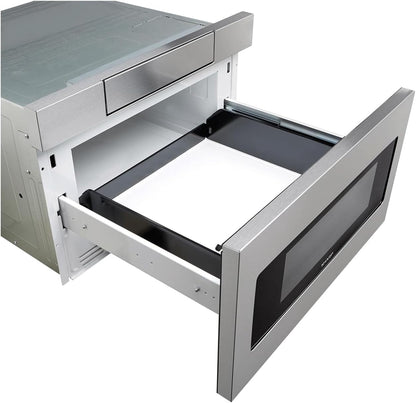 SMD3070ASY Microwave Drawer Oven, 30-Inch, 1.2 Cubic Feet, 950 Watt, Concealed Angled Touch Control Panel with Digital LCD Display, Stainless Steel | 950 Watt, Concealed Angled Touch Control Panel, Digital LCD Display, Stainless Steel8
