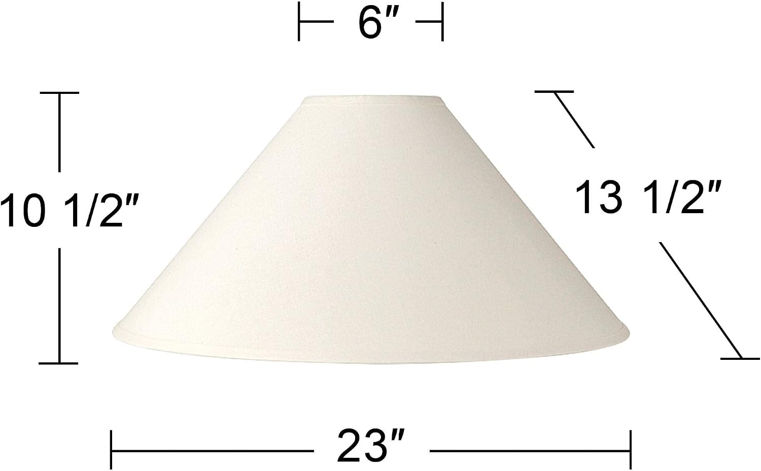 extra-large-white-linen-2-pack-chimney-lamp-shades-6x23x13-5-spider-6-top-x-23-bottom-x-10-5-high-x-13-5-slant-replacement-for-table-floor-lamps-set-shade-pre-assembled-harp-finial