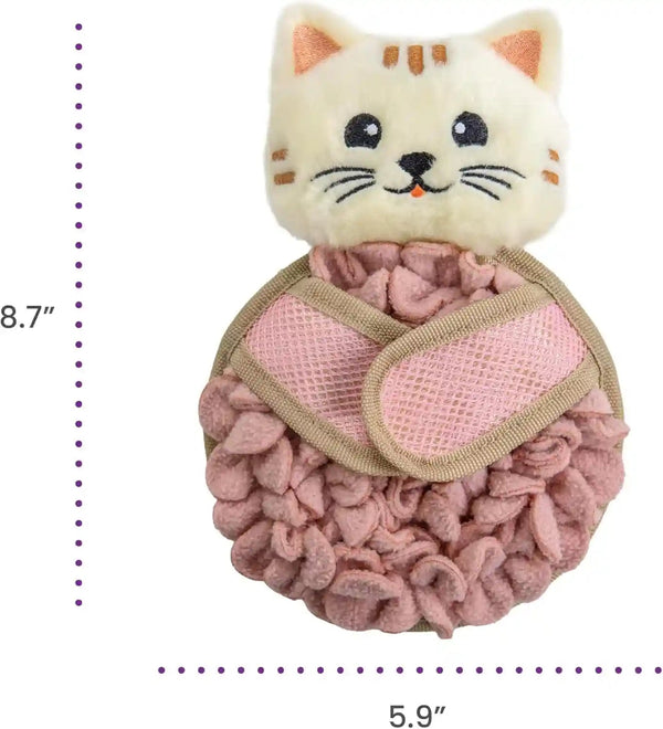 Catstages Snuffle Mat for Cats - Interactive Foraging Toy with Hidden Treats, Non-Slip Base, and Hunting Stimulation for Mental and Physical Activity, 8.7" X 6"6