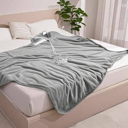 Gogobunny Waterproof Bed Blanket, Reversible Sherpa Fleece Throw Blanket for Dog Puppy Cat, Furniture Cover Protects Bed Couch Sofa from Liquid Pee and Pet Fur (Dark Purple, 50X60 Inches)21