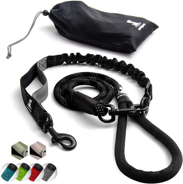 Sparklypets Double Dog Leash for 2 Dogs – Rope Bungee Dual Leash for Medium and Large Breeds with Padded Handles & Tangle Free (Teal, Medium/Large)24