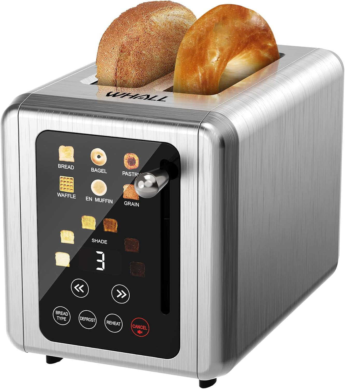 ®-touch-screen-toaster-2-slice-stainless-steel-digital-timer-toaster-6-bread-types-6-shade-settings-smart-extra-wide-slots-toasters-with-bagel-cancel-defrost-functions