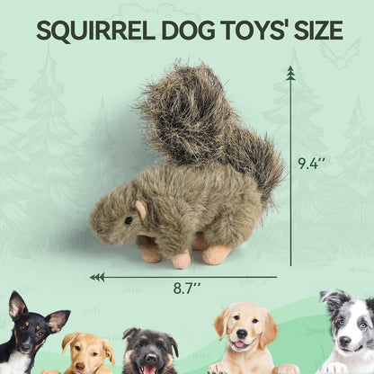 ALL for PAWS Interactive Dog Squirrel Plush Squeaky Toy - Perfect Puppy Enrichment Toy, Large8