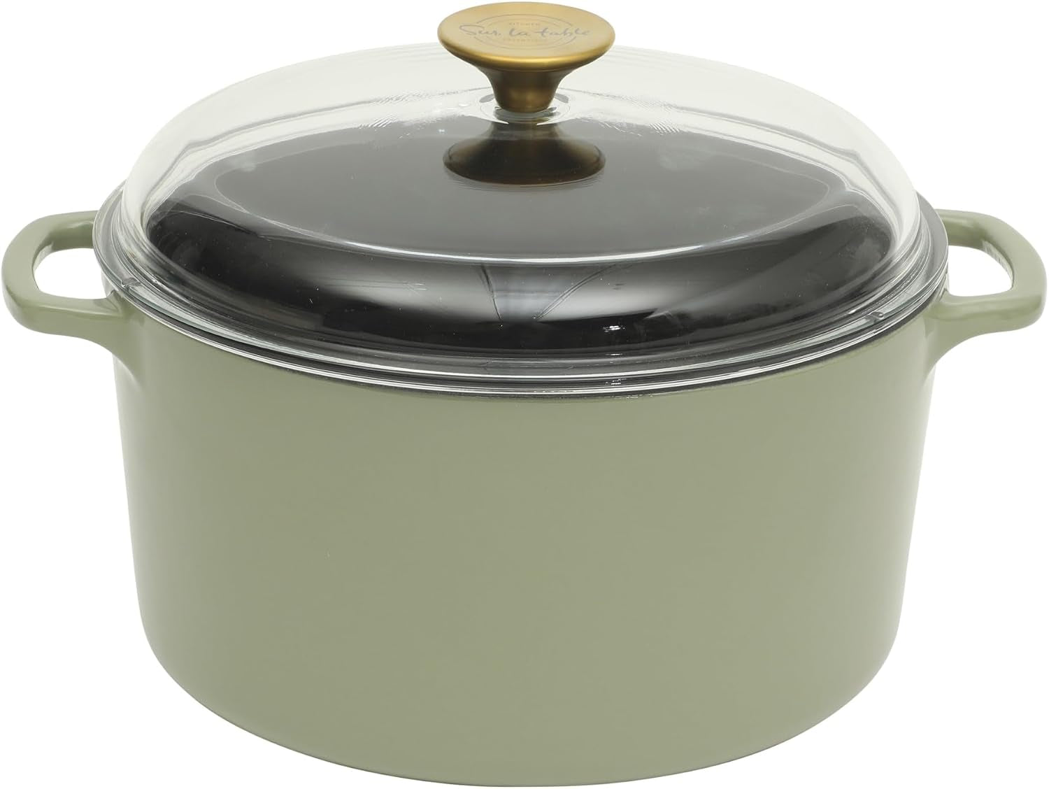 sur-la-table-kitchen-essential-supper-club-5-quart-enamel-coated-cast-iron-dutch-oven-pot-with-oven-safe-glass-lid-oven-to-table-cookware-for-bread-soups-stews-braising-juniper-green