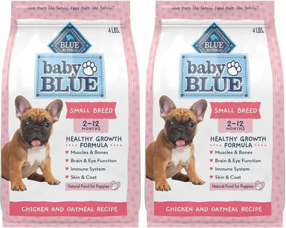 Blue Buffalo Baby Blue Natural Small Breed Puppy Dry Dog Food, Healthy Growth Formula with DHA, Chicken and Oatmeal Recipe, 4-Lb Bag12