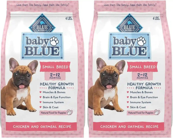 Blue Buffalo Baby Blue Natural Small Breed Puppy Dry Dog Food, Healthy Growth Formula with DHA, Chicken and Oatmeal Recipe, 4-Lb Bag12