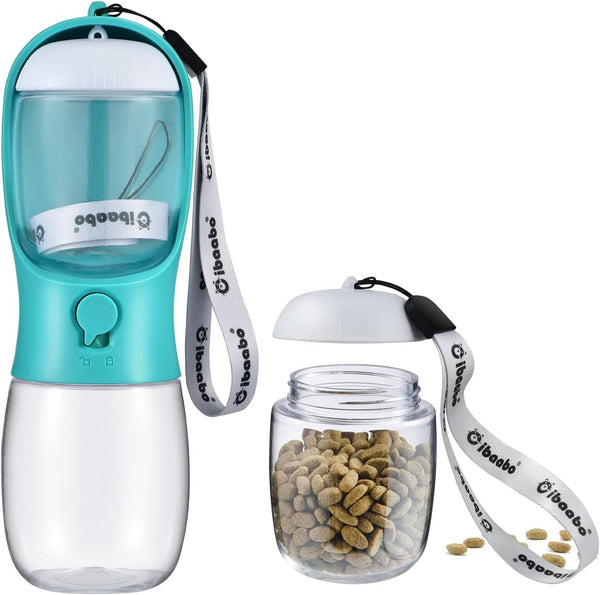 Cibaabo Dog Water Bottle Portable with Food Container & Filter for Travel | Feeding & Hydration | Travel Water Bowl | Portable Pet Dispenser | Dog Gifts | Puppy Essentials | for Hiking Camping Beach14