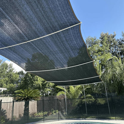 Shade Cloth for Garden Plants Greenhouse, 40-50% Sunblock Neting -For Outdoor Garden Lawn Plant Sun Shade Cloths for Kennel Chicken Coop Easier to Hang Net Cover9