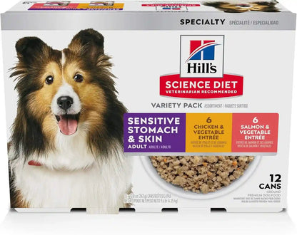 Hill'S Science Diet Sensitive Stomach & Skin Wet Dog Food | #1 Veterinarian Recommended, Adult Formula, Turkey & Rice, 12.5 Oz. Cans, 12-Pack17