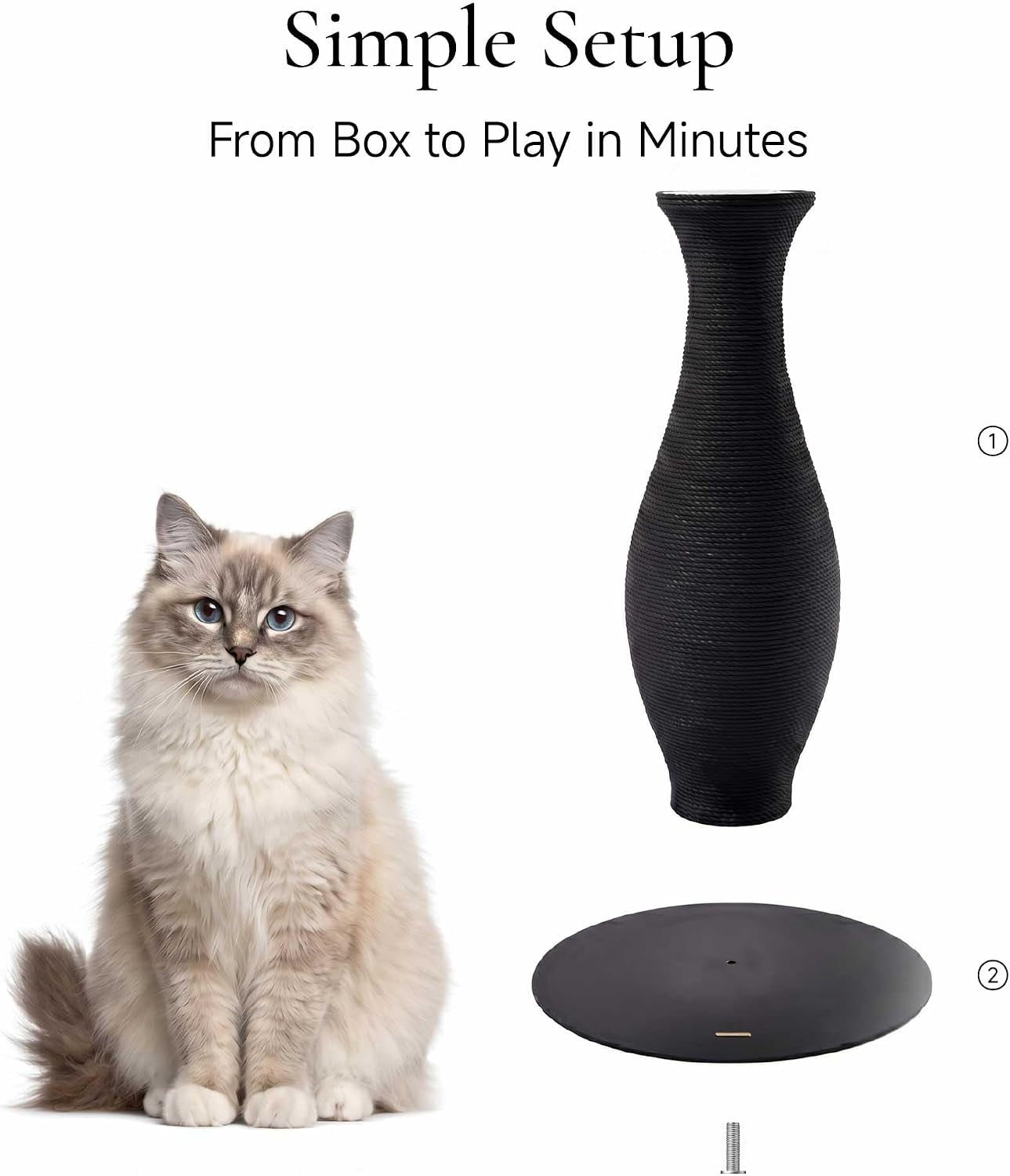 furrytail-cat-scratching-post-for-indoor-cats-neck-vase-cat-scratcher-with-paper-rope-modern-aesthetic-cat-tree-cute-decorative-cat-furniture-unique-cat-scratcher-22-black