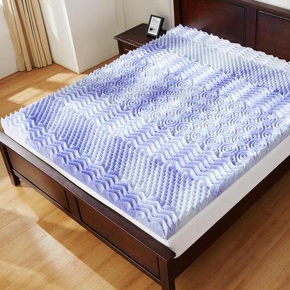 Twin XL Mattress Topper, 3 Inch Mattress Topper Twin XL 7-Zone Memory Foam Pressure Relief Soft Mattress Pad, Made with Certipur-Us® Certified Foam, Oeko-Tex Certified8