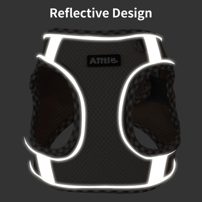 AIITLE Tiny Dog Harness - Lightweight Mesh Step-In Vest for Puppy, Reflective & Escape-Proof Design with High-Stick Magic Tape - Indoor/Outdoor Use for Chihuahua, Maltese, Shih Tzu(Brown-Beige, XXXS)7