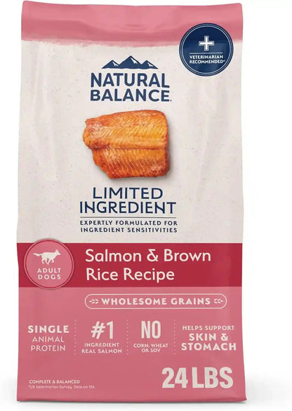 Natural Balance Limited Ingredient Adult Dry Dog Food - Complete Nutrition for Adult Dogs - Wholesome Grains Brown Rice Recipe - Limited Ingredient Formula - 24 Lb - Lamb & Brown Rice21