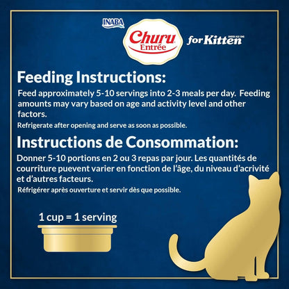 INABA Churu Entree Pate Wet Cat Food Cup, Tuna Variety, 12Ct | Complete & Balanced Wet Cat Food, Digestive Support, Immune Support, 84% Moisture, Soft Pate, 12 X 2.46 Oz Twin Cups3