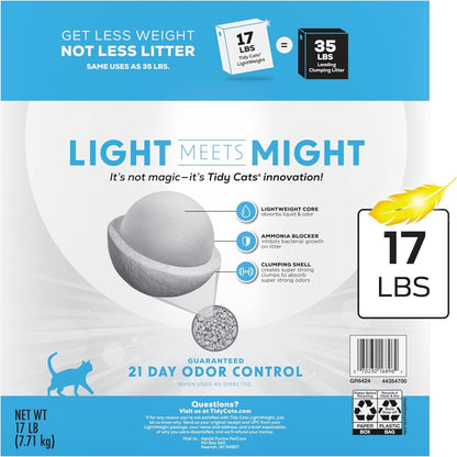 Purina Tidy Cats Lightweight with Glade Clear Springs Multi-Cat, Clumping, Low Dust, Scented Cat Litter - 17 Lb. Box8