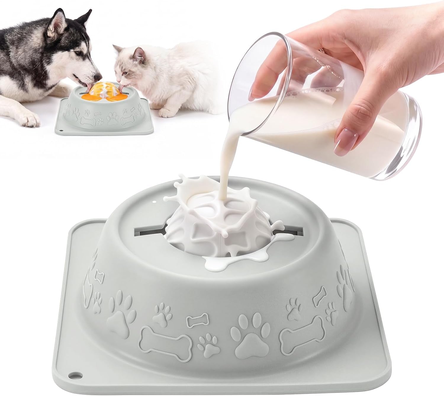 slow-feeder-dog-bowls-anti-slip-dog-lick-bowl-with-interactive-rolling-ball-anxiety-relief-liquid-treat-feeder-bone-broth-yogurt-licking-toy-for-small-medium-large-dogs-and-catsorange