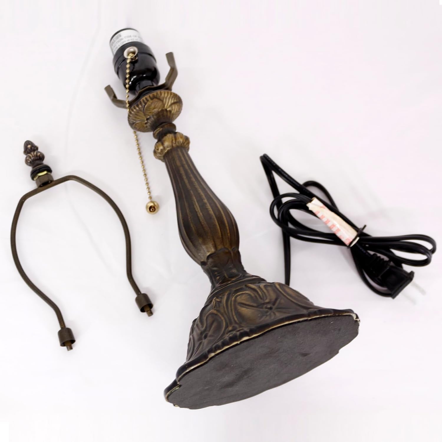 table-lamp-base-replacement-only-a-w-6-h-18-inch-fit-for-8-10-12-inch-tiffany-style-stained-glass-lampshade-dark-bronze-finish-resin-push-switch-on-cord