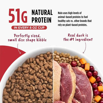 Nulo Freestyle Dry Cat Food Indoor - Duck & Cod, High Protein Grain-Free Dry Cat Food, Natural Kibble with Probiotics and Omegas Fatty Acids, 4Lb Bag4
