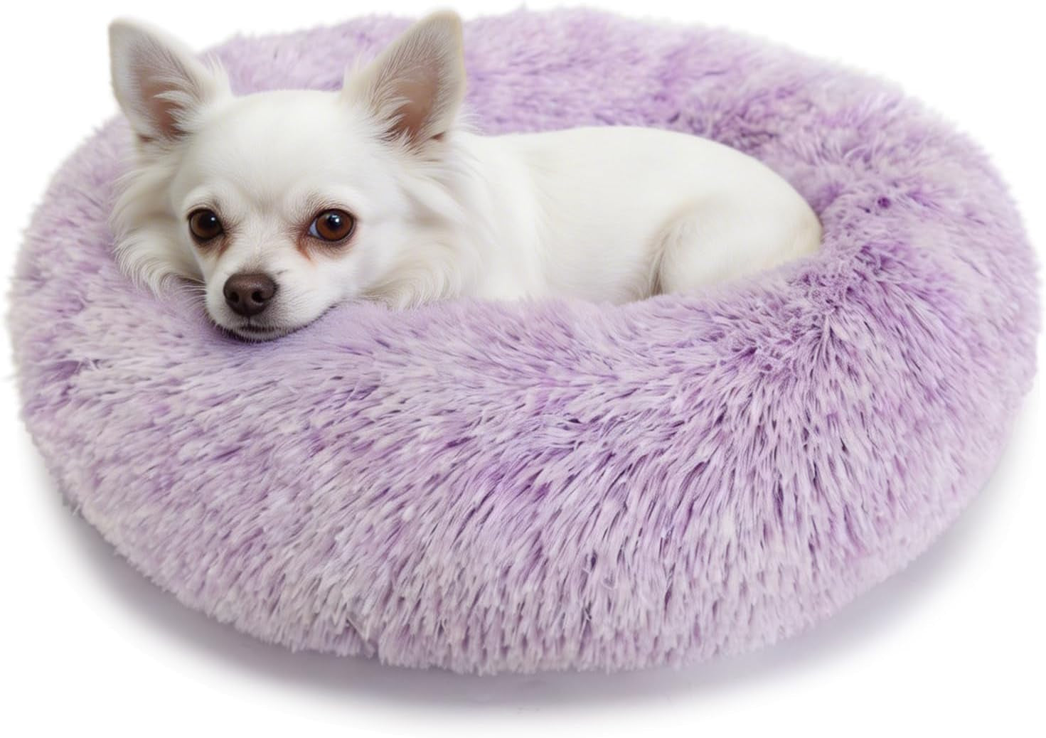 small-calming-dogs-bed-for-small-dogs-anti-anxiety-machine-washable-fluffy-luxury-anti-slip-waterproof-mute-base-warming-cozy-soft-pet-puppy-round-bed