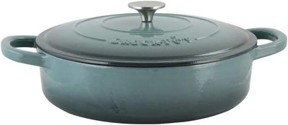 Crock-Pot Crock Pot Artisan Enameled Cast Iron Braiser W/Lid, 5 Quart, Slate Gray4