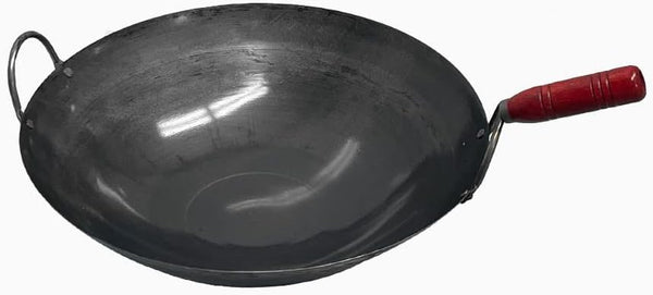 16" Carbon Steel Gourmet Chinese Traditional Wok and Stir Fry Pan with Handles2