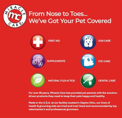 Miracle Care Kwik Stop Styptic Powder for Dogs, Cats, and Birds, 0.5 Ounce | Fast Acting Blood Stop Powder with Pain Relieving Benzocaine, for Nail & Claw Clipping, Wing Trimming, or Minor Cuts8