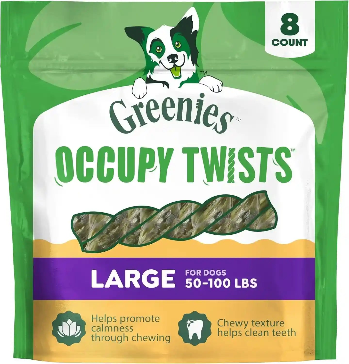 greenies-occupy-twists-large-breed-dog-treats-chicken-flavor-4-count-for-dogs-50-100-lbs-rawhide-free-promotes-calmness-helps-clean-teeth-highly-digestible-8-55-oz-pack