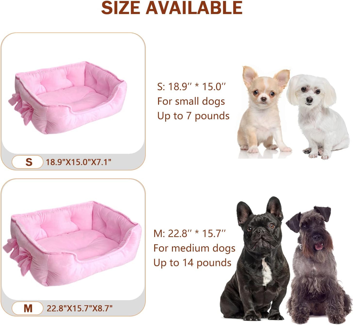 cute-princess-dog-bed-pink-puppy-bed-for-small-dogs-breathable-cat-couch-bowknot-pet-cushion-comfortable-kitten-nest-girl-doggy-sofa-waterproof-bottom-pink